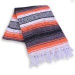 Orange Mexican Falsa Blanket