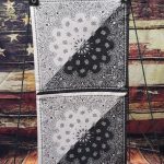 Split Black and White Bandanna Seat Shade