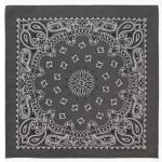 Charcoal Grey Bandanna Seat Shade
