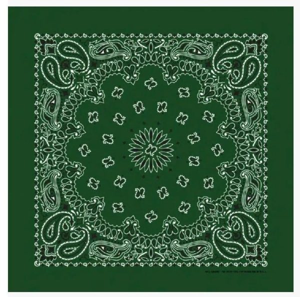 Hunter Green Bandanna Seat Shade