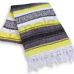 Yellow Mexican Sarape Blanket