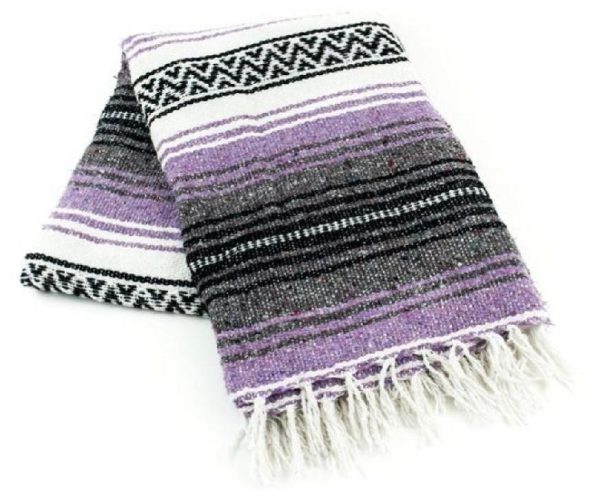 Purple Mexican Sarape Blanket