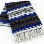 Royal Blue Mexican Falsa Blanket