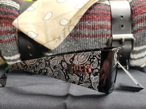 LOCS WIDE BAND PAISLEY SUNGLASSES - Image 3