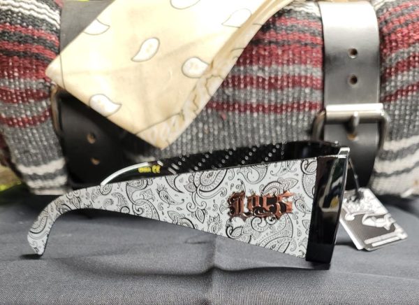LOCS WIDE BAND PAISLEY SUNGLASSES