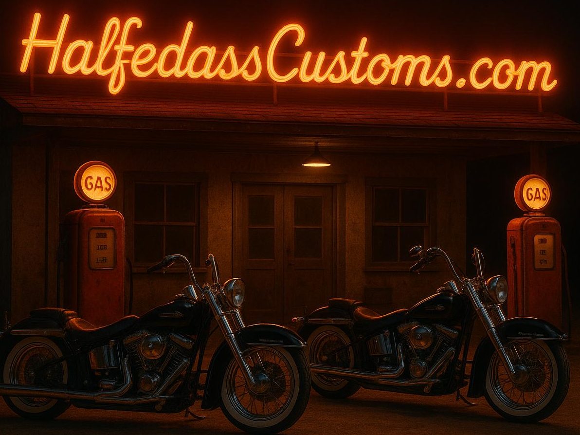HALFEDASS CUSTOMS AND BIKER TRASH
