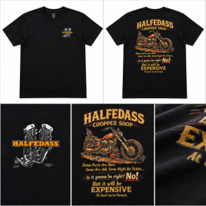 HALFEDASS CHOPPER SHOP T SHIRT